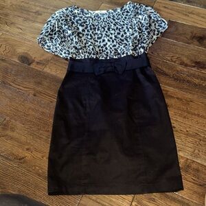 Sandro Animal Print Sheath Dress